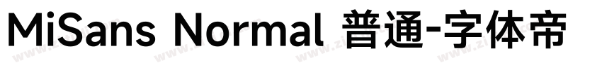 MiSans Normal 普通字体转换